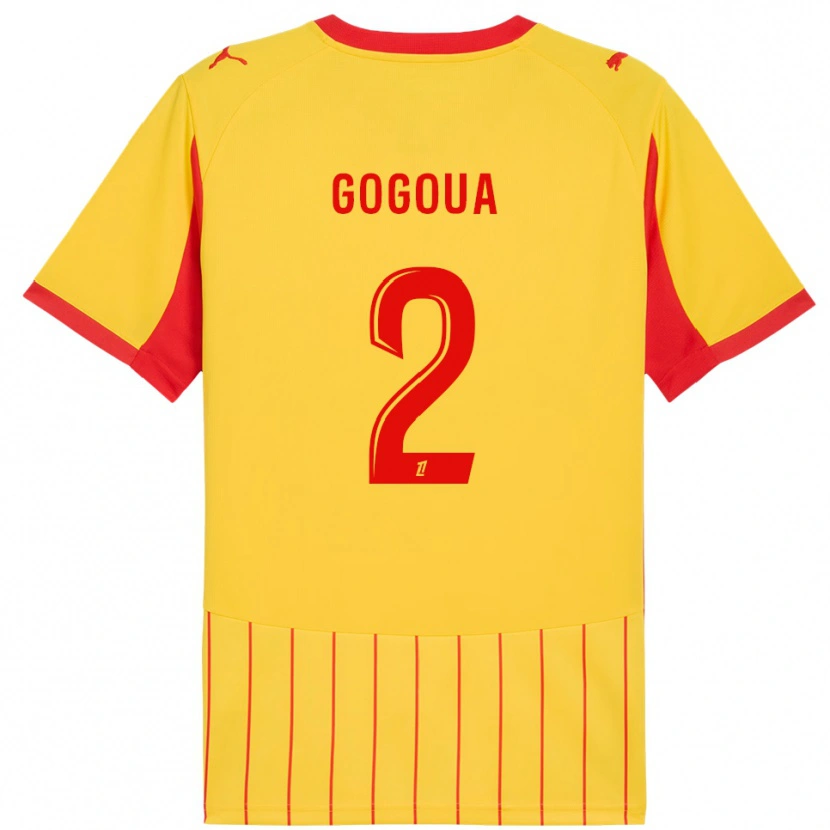 Danxen Herren Valentin Gogoua #2 Gelb Rot Heimtrikot Trikot 2025/26 T-Shirt Österreich