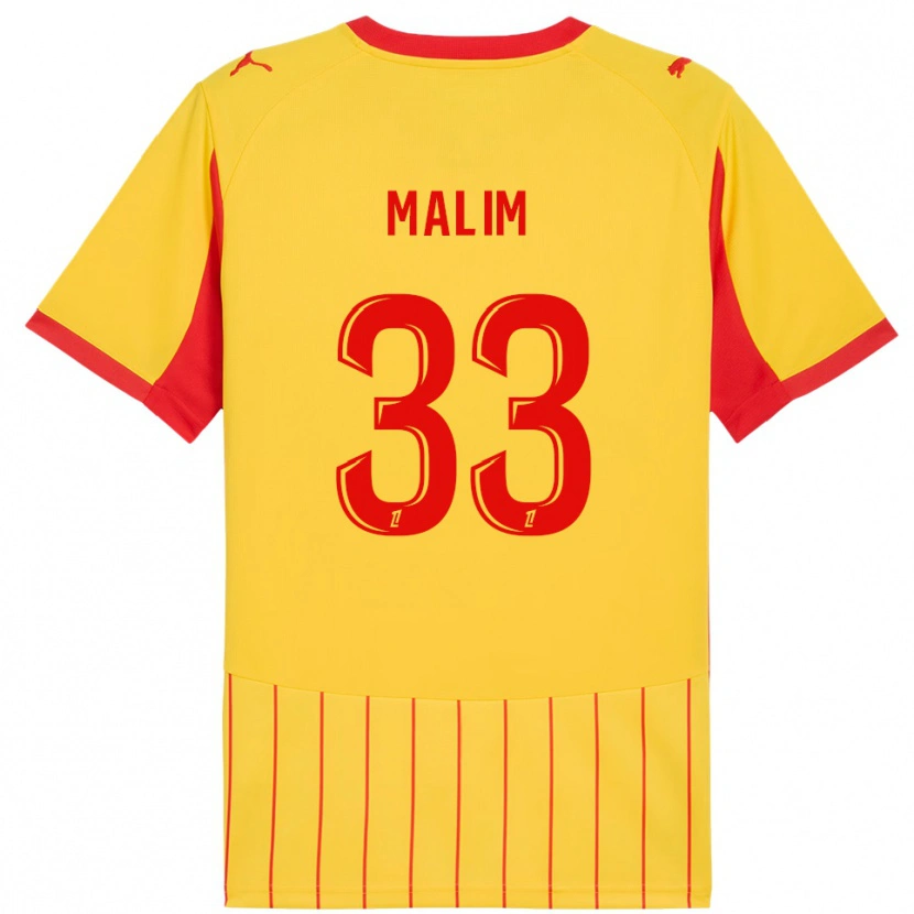 Danxen Herren Yasmina Malim #33 Gelb Rot Heimtrikot Trikot 2025/26 T-Shirt Österreich