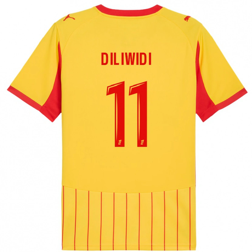 Danxen Herren Kembo Diliwidi #11 Gelb Rot Heimtrikot Trikot 2025/26 T-Shirt Österreich
