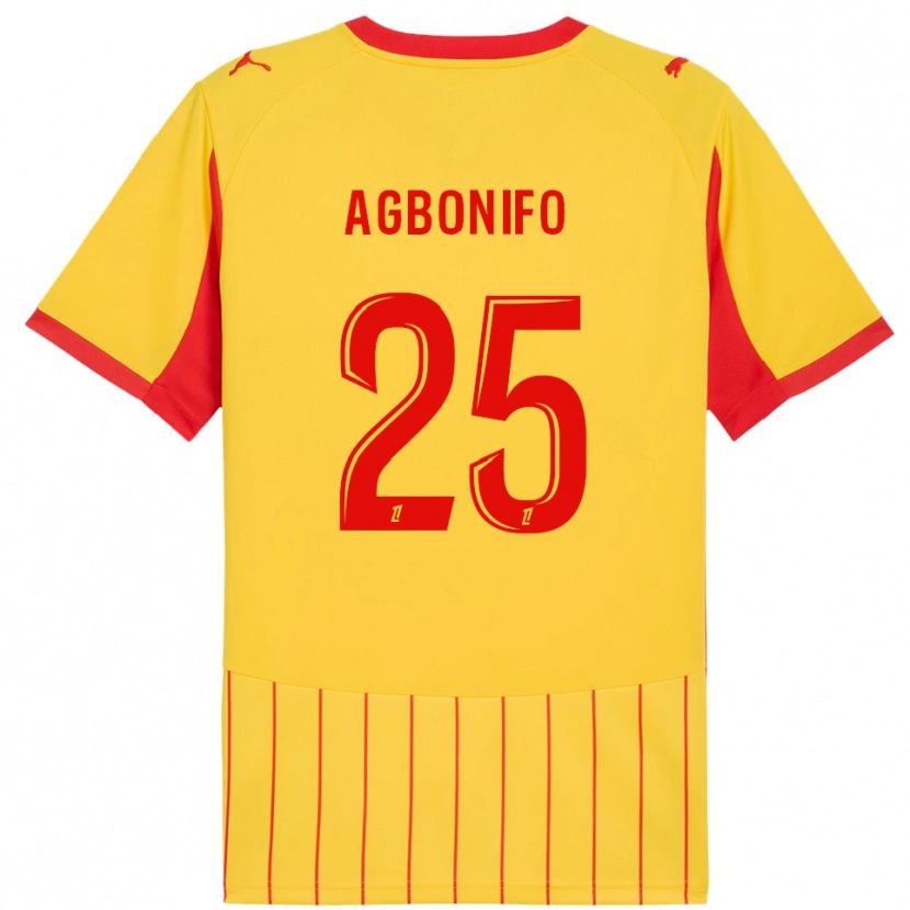 Danxen Herren Jeremy Agbonifo #25 Gelb Rot Heimtrikot Trikot 2025/26 T-Shirt Österreich
