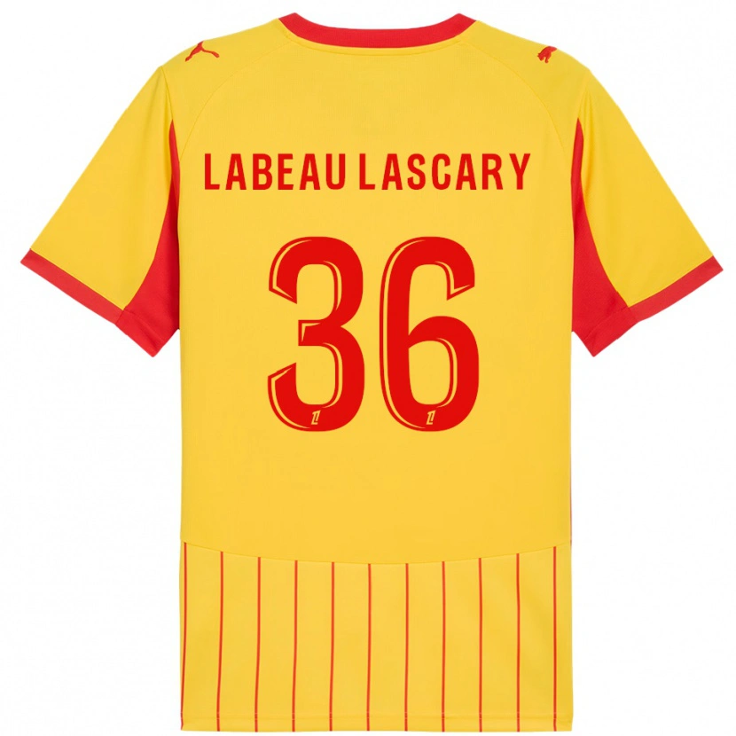 Danxen Herren Rémy Labeau Lascary #36 Gelb Rot Heimtrikot Trikot 2025/26 T-Shirt Österreich