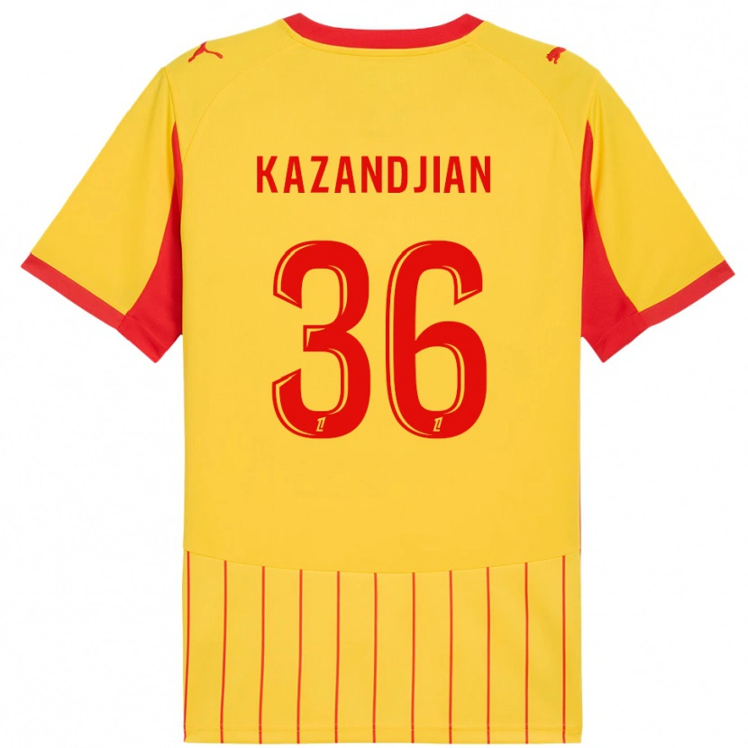 Danxen Herren Lara Kazandjian #36 Gelb Rot Heimtrikot Trikot 2025/26 T-Shirt Österreich