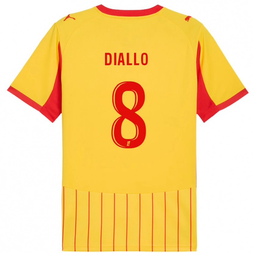 Danxen Herren Alpha Diallo #8 Gelb Rot Heimtrikot Trikot 2025/26 T-Shirt Österreich