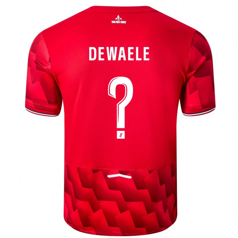 Danxen Herren Élina Dewaele #0 Rot Weiß Heimtrikot Trikot 2025/26 T-Shirt Österreich