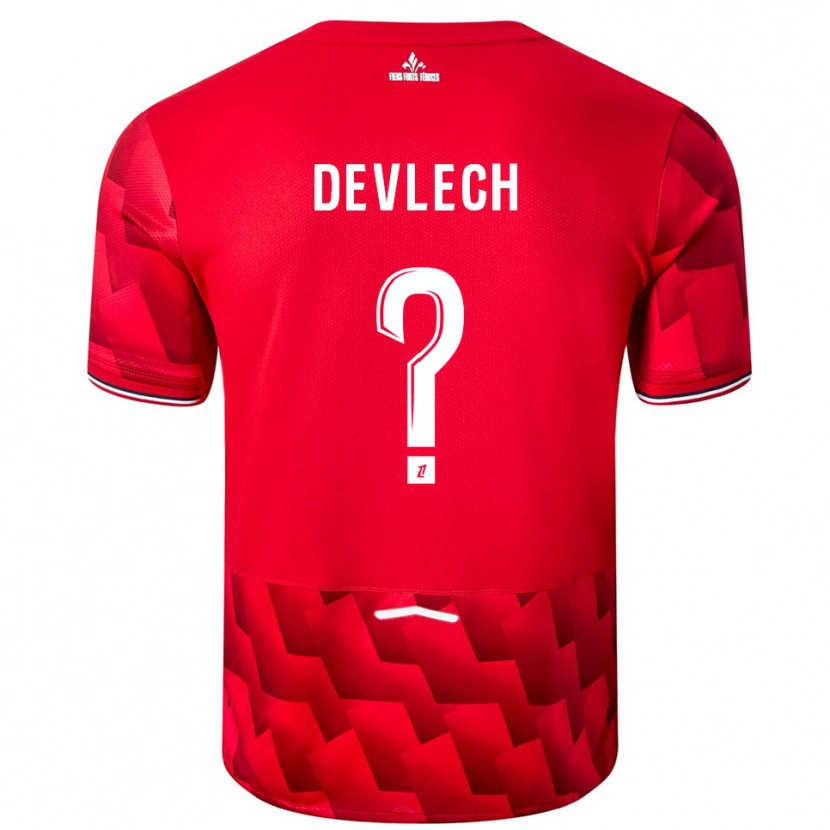 Danxen Herren Gwenaëlle Devleesschauwer #0 Rot Weiß Heimtrikot Trikot 2025/26 T-Shirt Österreich