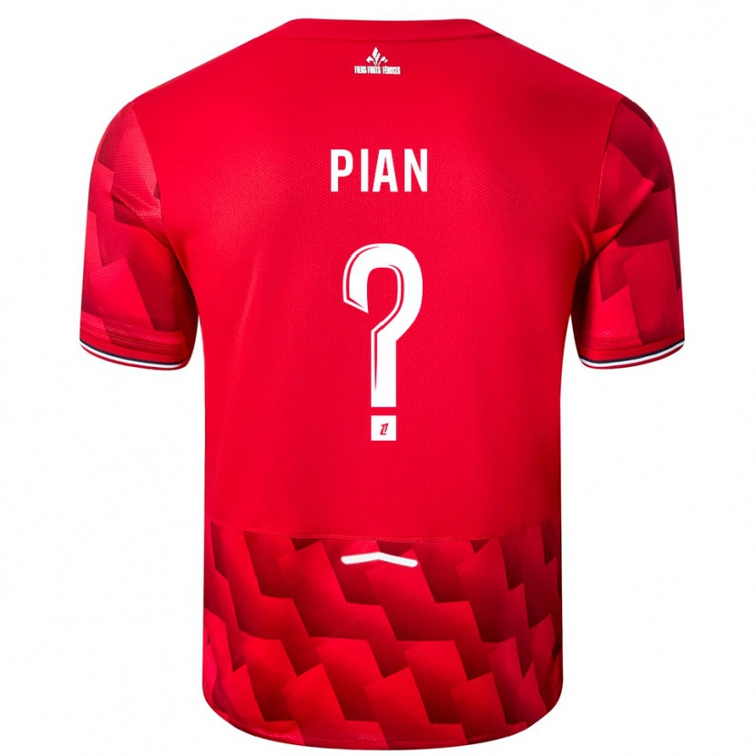 Danxen Herren Julie Pian #0 Rot Weiß Heimtrikot Trikot 2025/26 T-Shirt Österreich