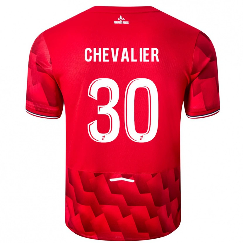 Danxen Herren Lucas Chevalier #30 Rot Weiß Heimtrikot Trikot 2025/26 T-Shirt Österreich