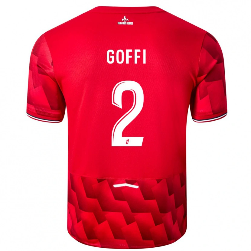 Danxen Herren Maxima Goffi #2 Rot Weiß Heimtrikot Trikot 2025/26 T-Shirt Österreich