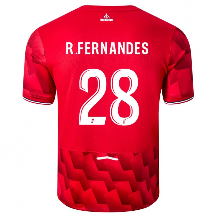 Danxen Herren Rafael Fernandes #28 Rot Weiß Heimtrikot Trikot 2025/26 T-Shirt Österreich