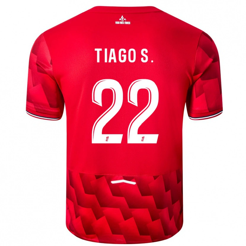 Danxen Herren Tiago Santos #22 Rot Weiß Heimtrikot Trikot 2025/26 T-Shirt Österreich
