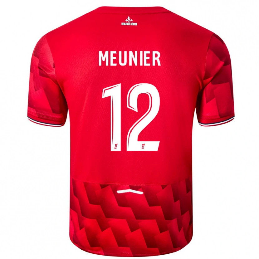 Danxen Herren Thomas Meunier #12 Rot Weiß Heimtrikot Trikot 2025/26 T-Shirt Österreich