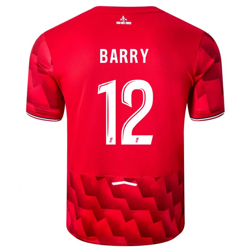 Danxen Herren Léo Barry #12 Rot Weiß Heimtrikot Trikot 2025/26 T-Shirt Österreich