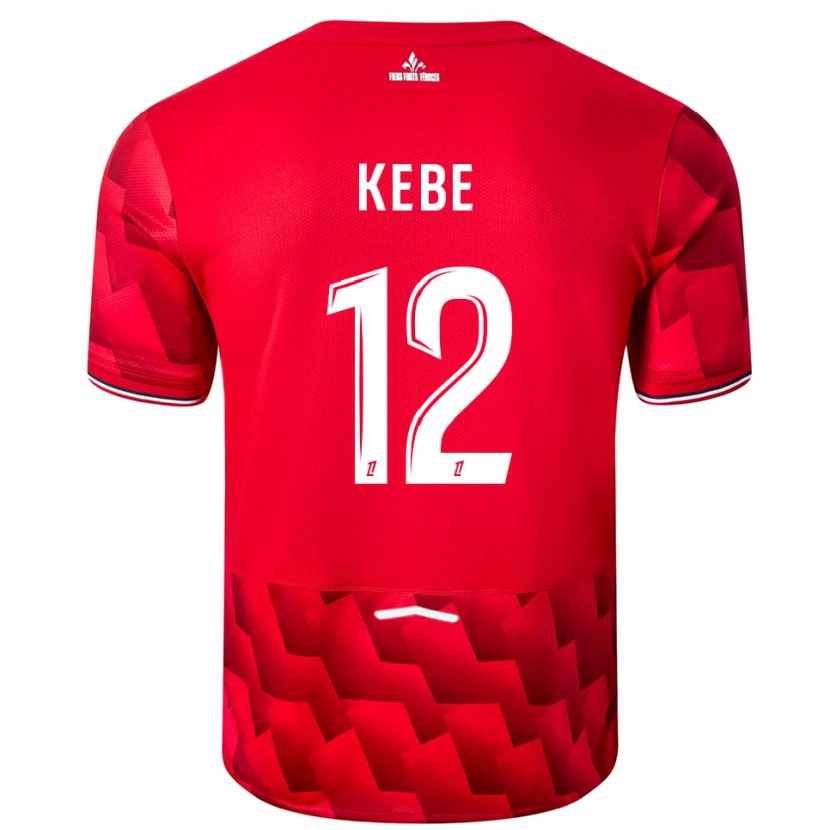 Danxen Herren Hamadi Kebe #12 Rot Weiß Heimtrikot Trikot 2025/26 T-Shirt Österreich