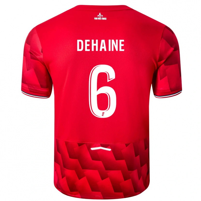 Danxen Herren Axel Dehaine #6 Rot Weiß Heimtrikot Trikot 2025/26 T-Shirt Österreich