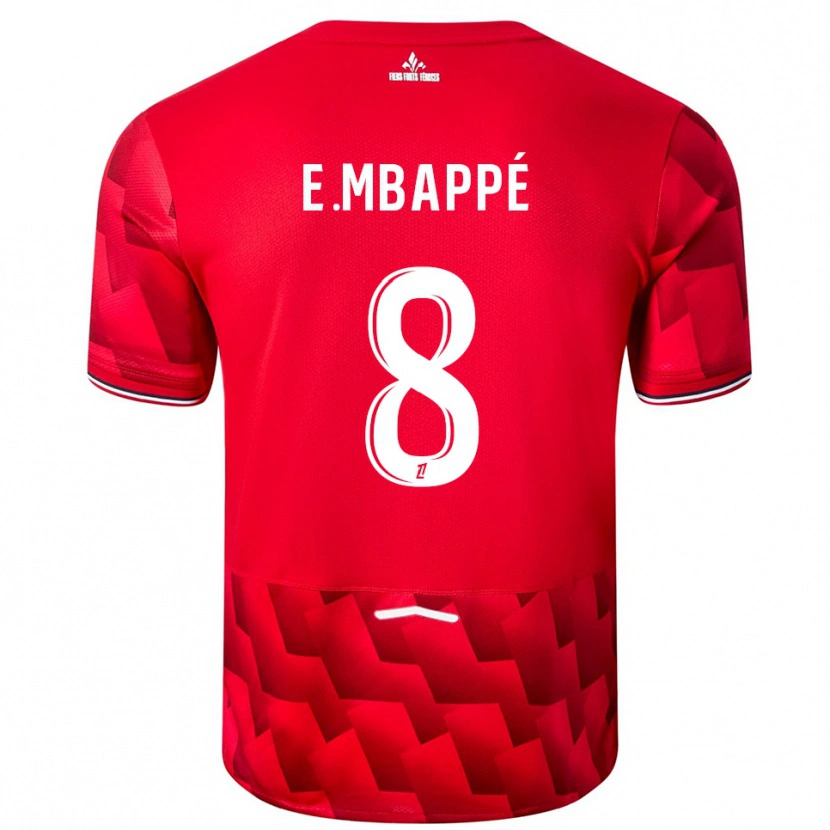 Danxen Herren Ethan Mbappé #8 Rot Weiß Heimtrikot Trikot 2025/26 T-Shirt Österreich