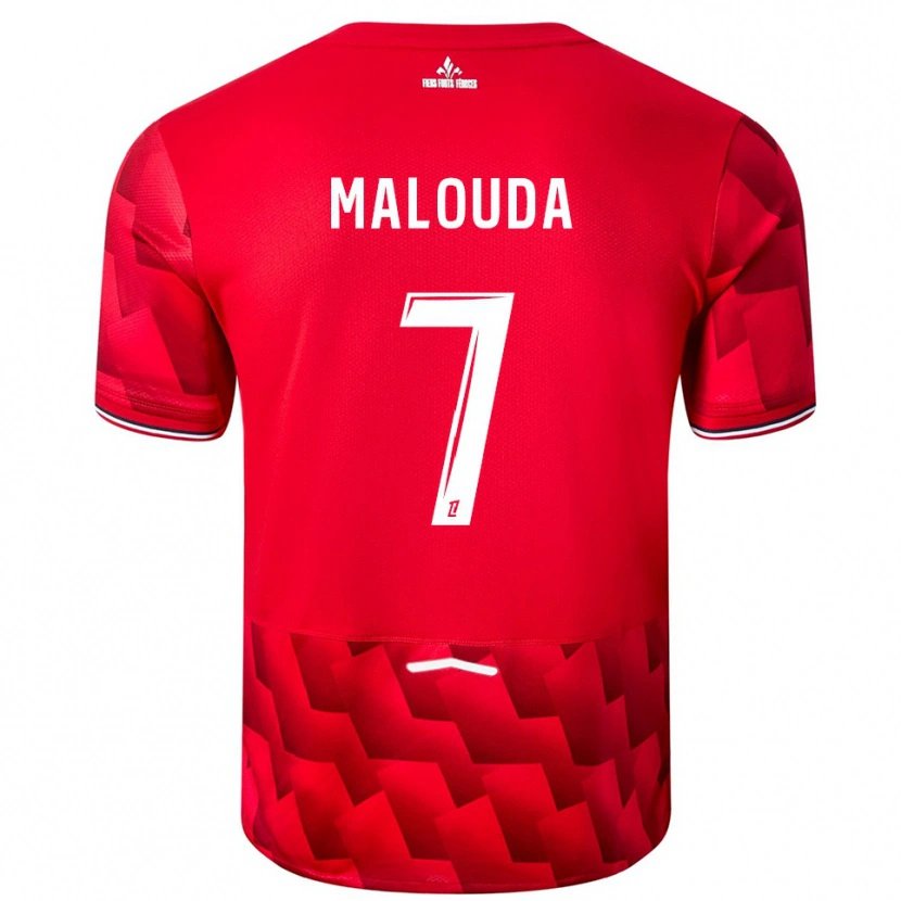 Danxen Herren Aaron Malouda #7 Rot Weiß Heimtrikot Trikot 2025/26 T-Shirt Österreich