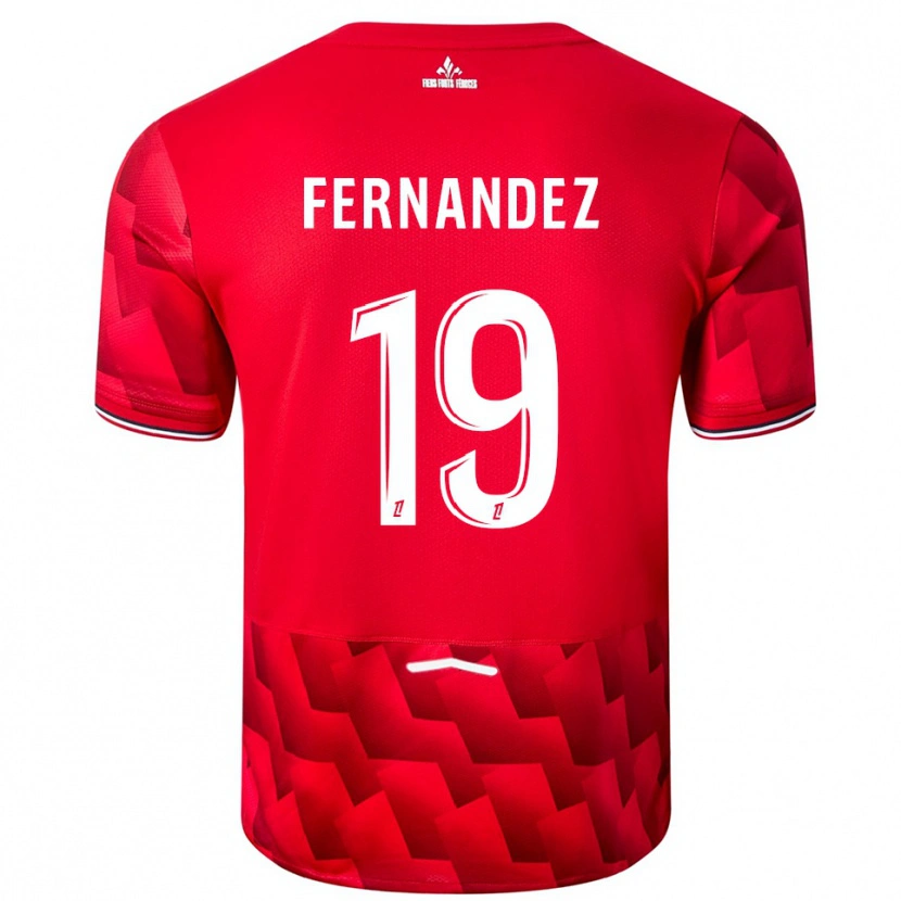Danxen Herren Matías Fernández-Pardo #19 Rot Weiß Heimtrikot Trikot 2025/26 T-Shirt Österreich