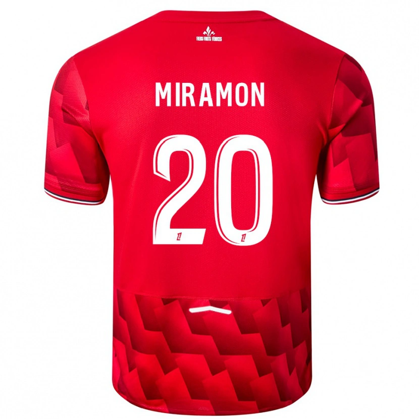 Danxen Herren Ignacio Miramón #20 Rot Weiß Heimtrikot Trikot 2025/26 T-Shirt Österreich