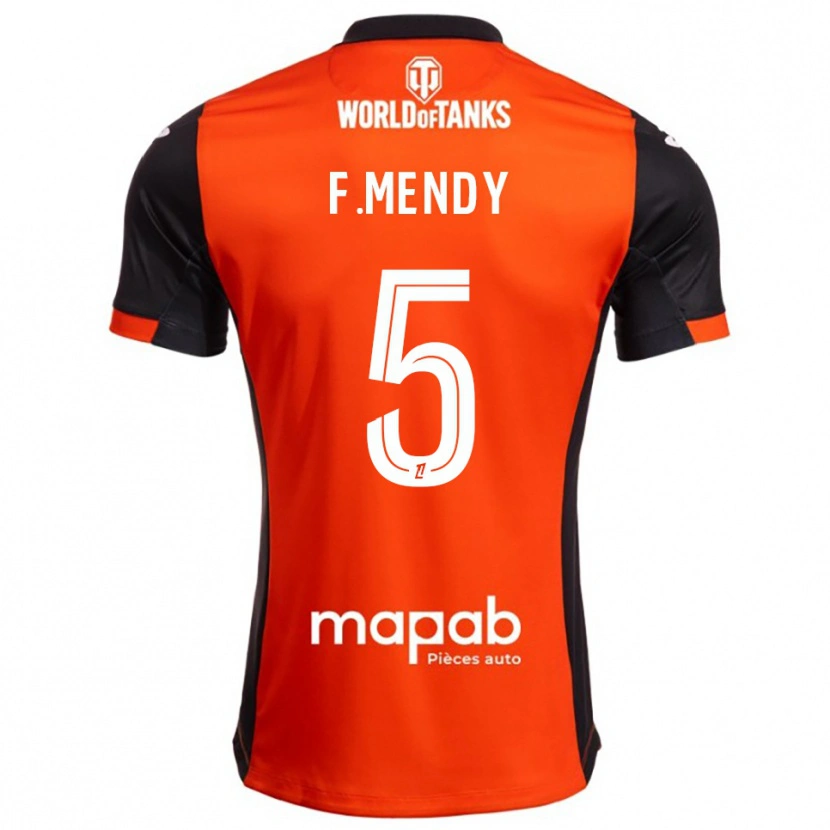 Danxen Herren Formose Mendy #5 Schwarz Orange Heimtrikot Trikot 2025/26 T-Shirt Österreich