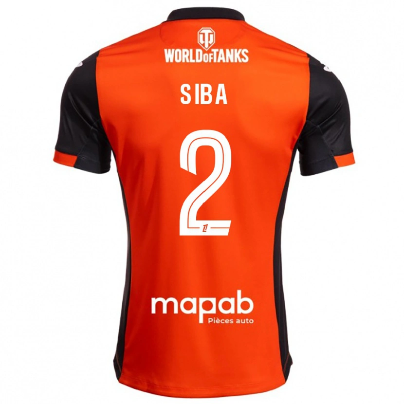 Danxen Herren Stevan Siba #2 Schwarz Orange Heimtrikot Trikot 2025/26 T-Shirt Österreich