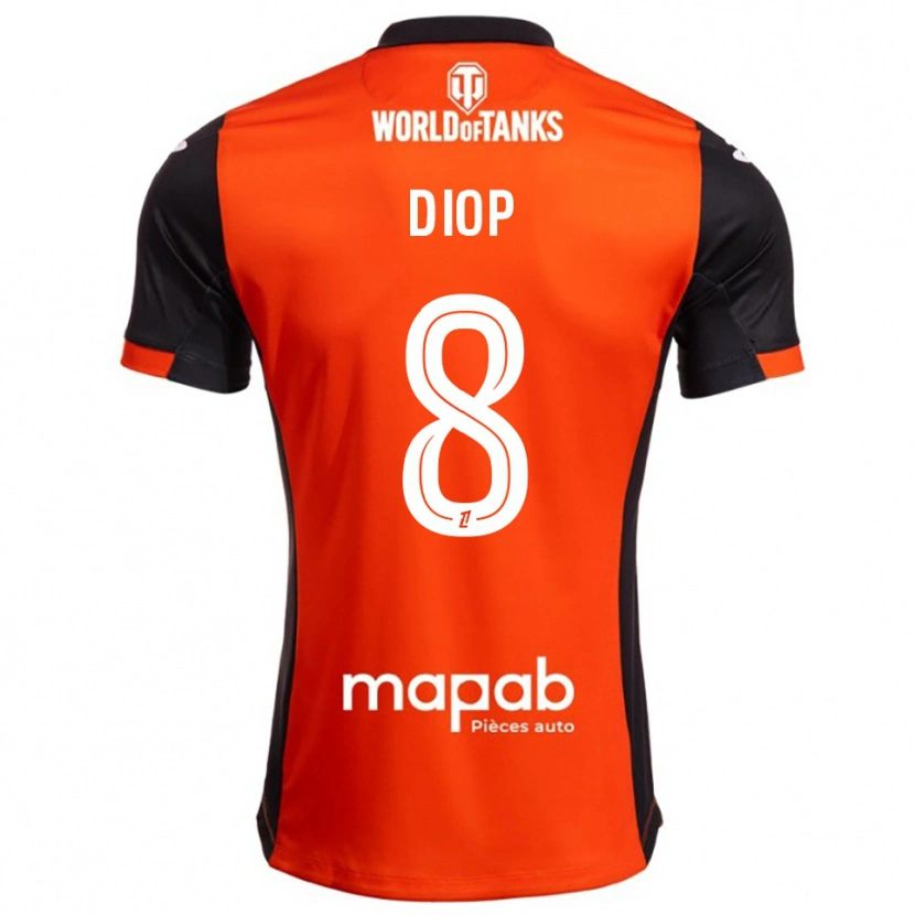 Danxen Herren Samba Diop #8 Schwarz Orange Heimtrikot Trikot 2025/26 T-Shirt Österreich