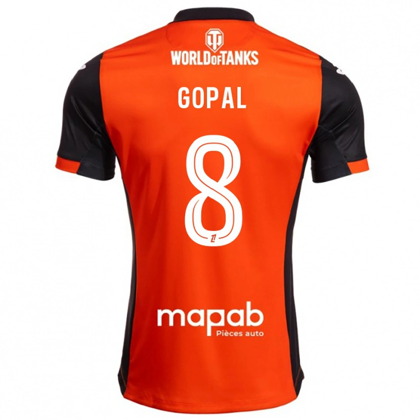 Danxen Herren Julie Gopal #8 Schwarz Orange Heimtrikot Trikot 2025/26 T-Shirt Österreich