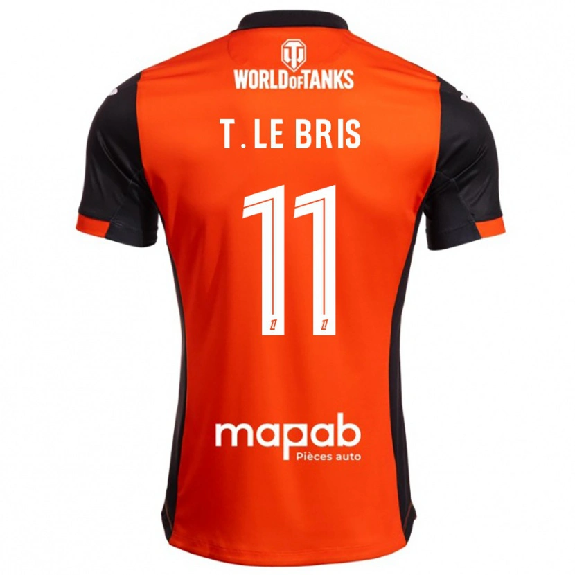 Danxen Herren Théo Le Bris #11 Schwarz Orange Heimtrikot Trikot 2025/26 T-Shirt Österreich