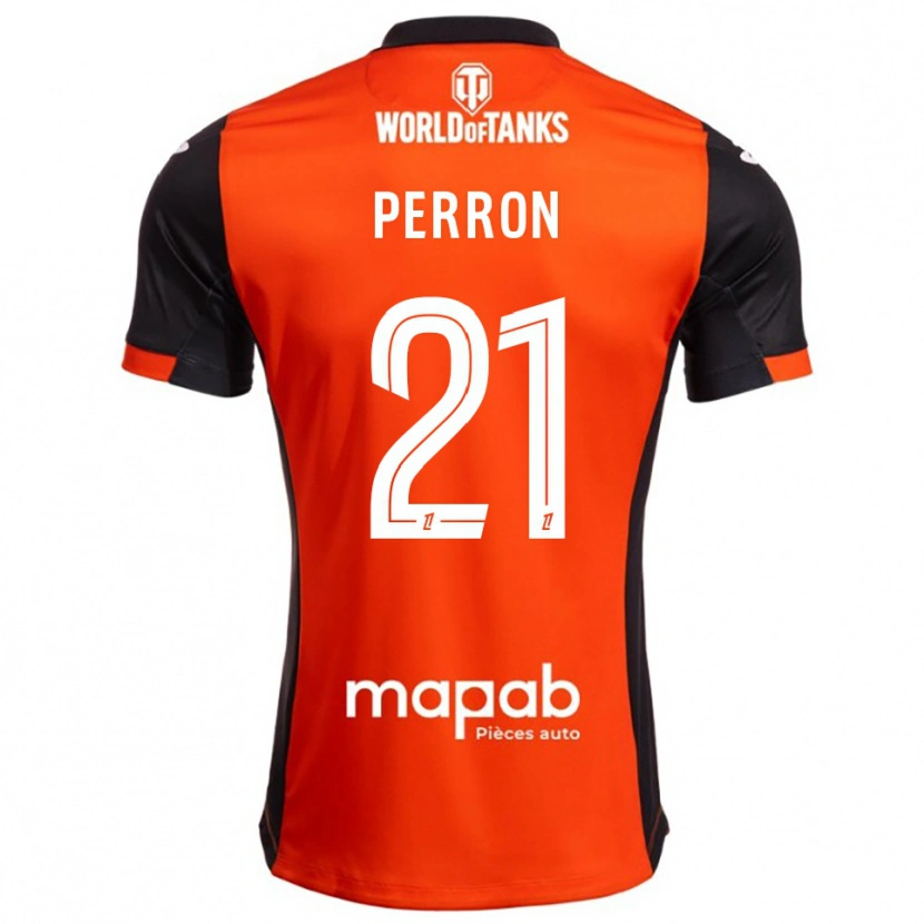 Danxen Herren Angéline Perron #21 Schwarz Orange Heimtrikot Trikot 2025/26 T-Shirt Österreich
