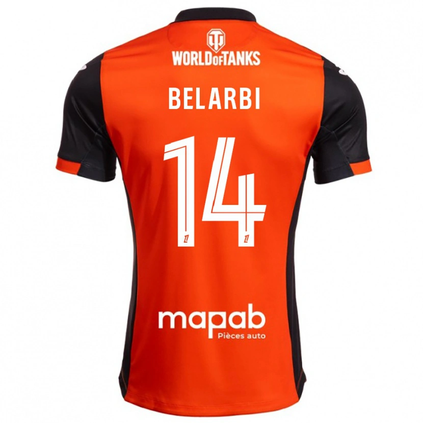 Danxen Herren Sohaib Belarbi #14 Schwarz Orange Heimtrikot Trikot 2025/26 T-Shirt Österreich
