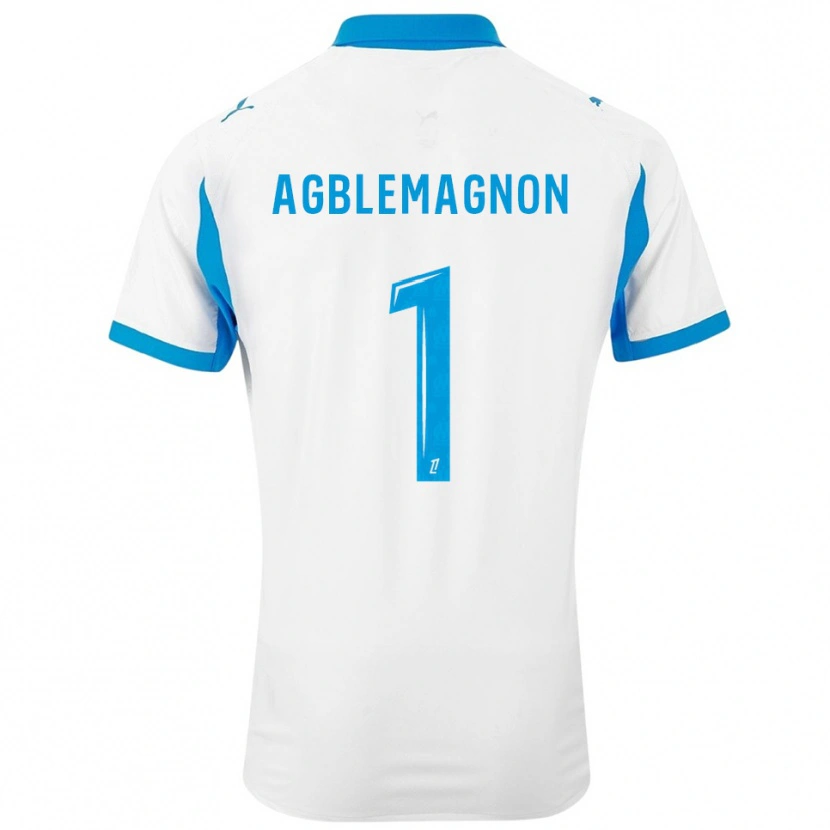 Danxen Herren Jordan Agblemagnon #1 Weiß Himmelblau Heimtrikot Trikot 2025/26 T-Shirt Österreich