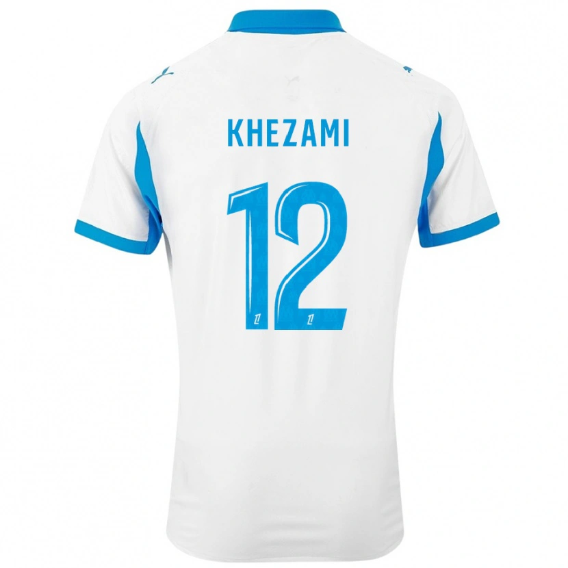Danxen Herren Roselène Khezami #12 Weiß Himmelblau Heimtrikot Trikot 2025/26 T-Shirt Österreich