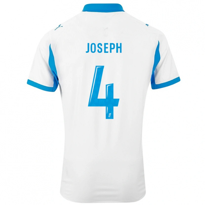 Danxen Herren Tabita Joseph #4 Weiß Himmelblau Heimtrikot Trikot 2025/26 T-Shirt Österreich