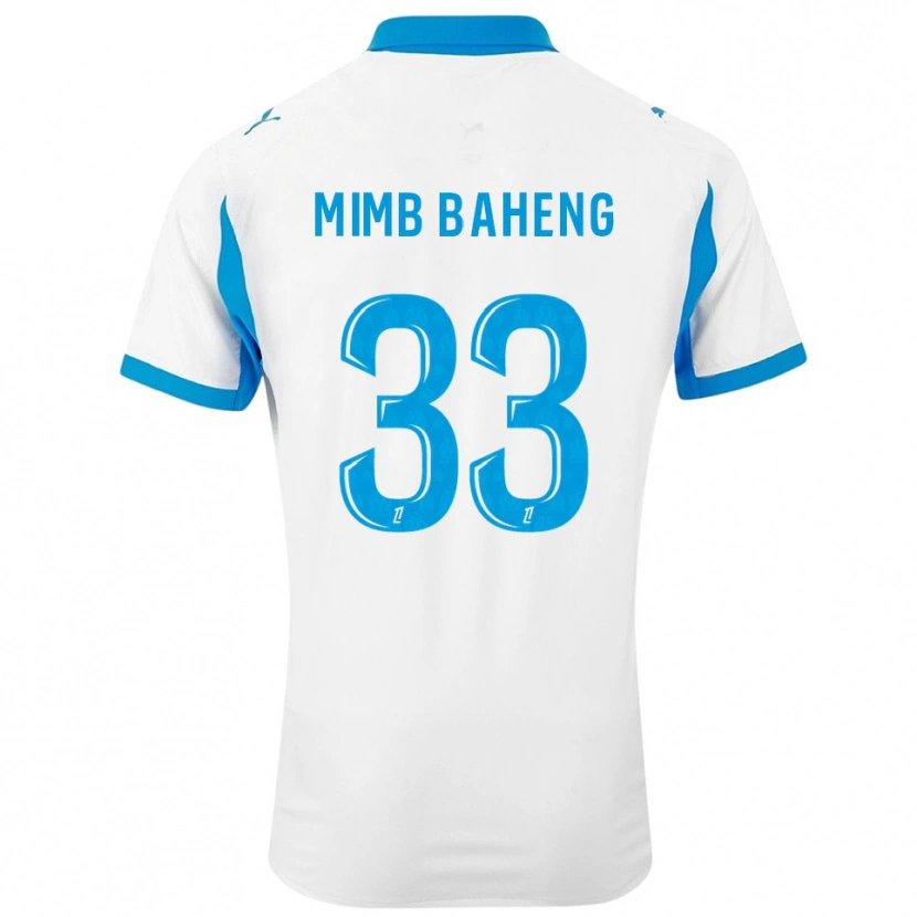 Danxen Herren Rony Mimb Baheng #33 Weiß Himmelblau Heimtrikot Trikot 2025/26 T-Shirt Österreich