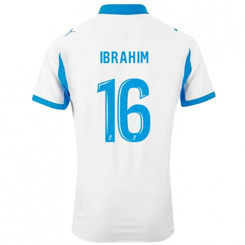 Danxen Herren Ayman Ibrahim #16 Weiß Himmelblau Heimtrikot Trikot 2025/26 T-Shirt Österreich
