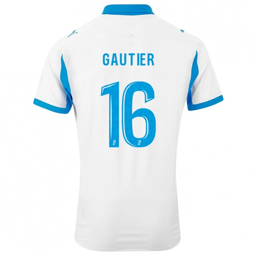 Danxen Herren Elisa Gautier #16 Weiß Himmelblau Heimtrikot Trikot 2025/26 T-Shirt Österreich