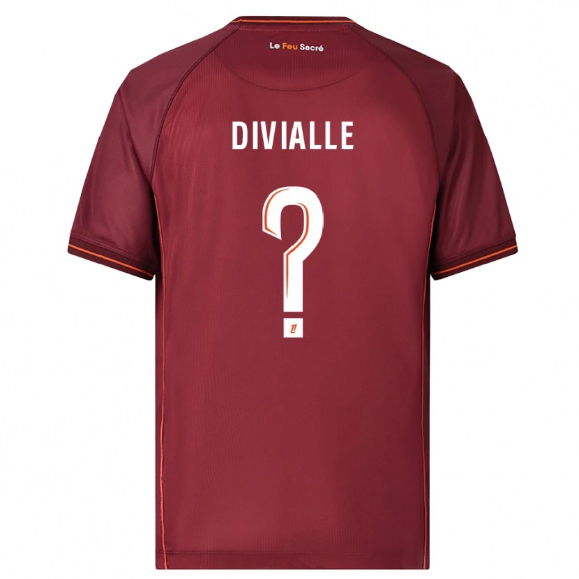 Danxen Herren Charles Divialle #0 Burgunderrot Weiß Heimtrikot Trikot 2025/26 T-Shirt Österreich