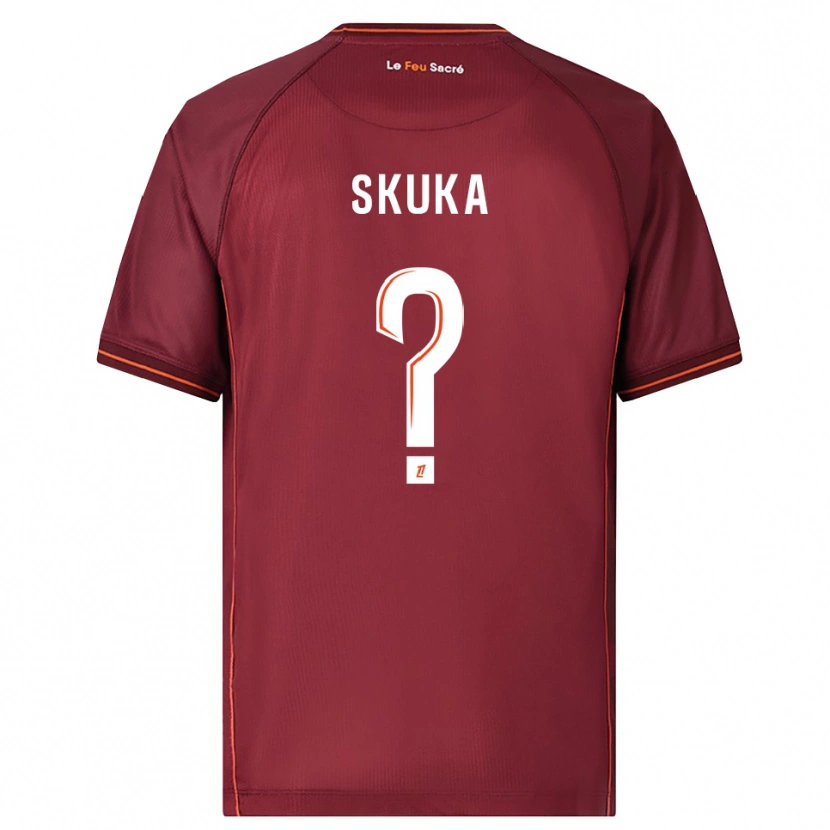 Danxen Herren Xhuliano Skuka #0 Burgunderrot Weiß Heimtrikot Trikot 2025/26 T-Shirt Österreich