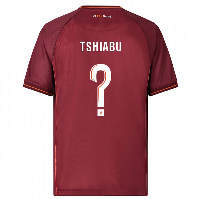 Danxen Herren Joan Tshiabu #0 Burgunderrot Weiß Heimtrikot Trikot 2025/26 T-Shirt Österreich