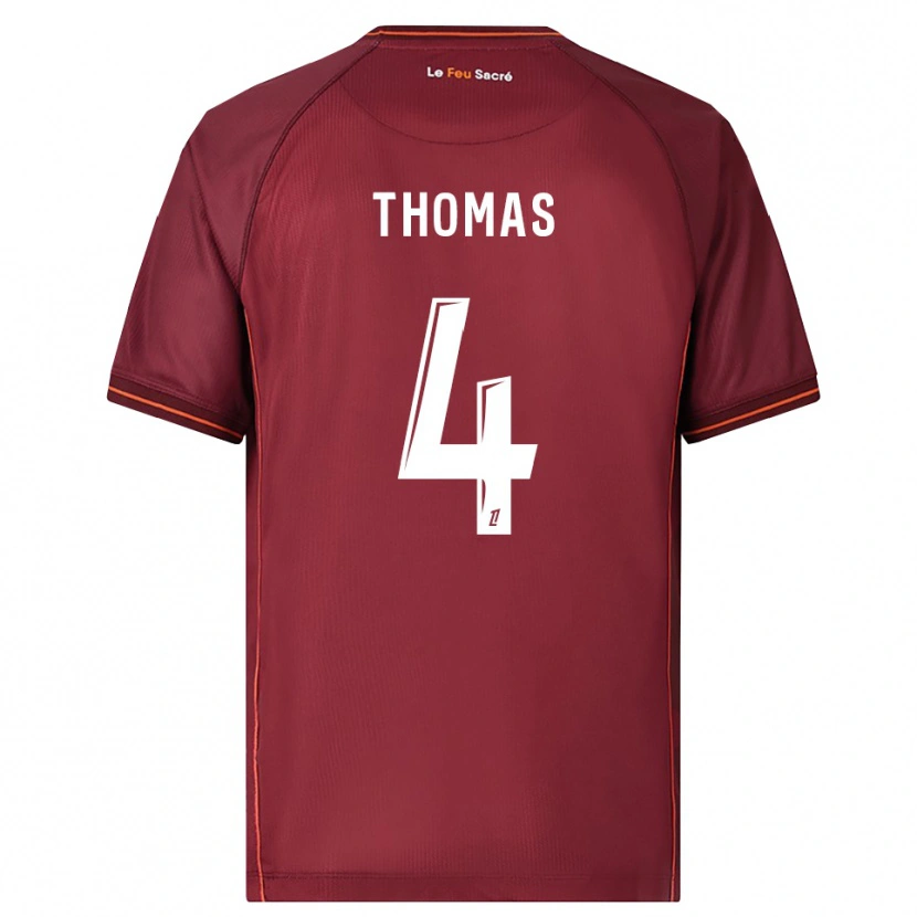 Danxen Herren Gabriel Thomas #4 Burgunderrot Weiß Heimtrikot Trikot 2025/26 T-Shirt Österreich
