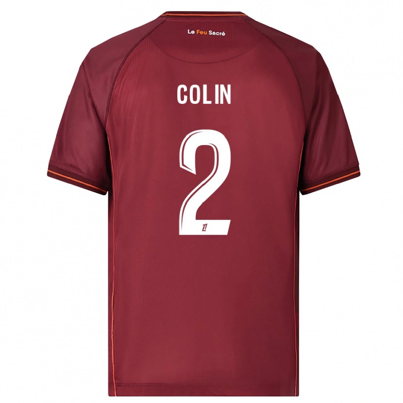 Danxen Herren Maxime Colin #2 Burgunderrot Weiß Heimtrikot Trikot 2025/26 T-Shirt Österreich
