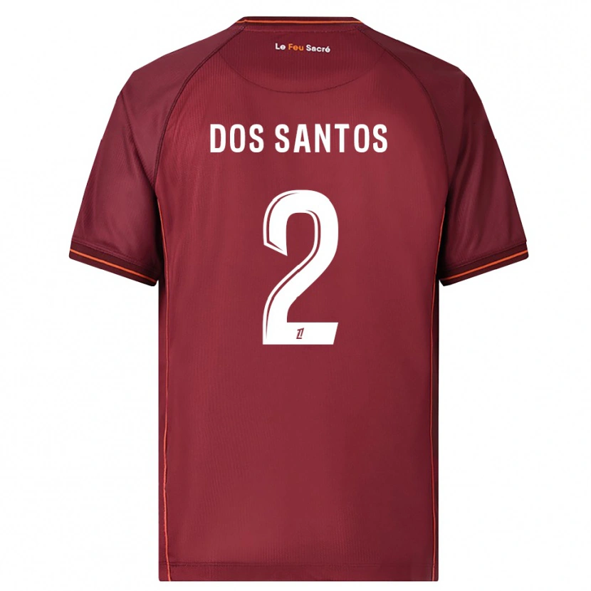 Danxen Herren Tahirys Dos Santos #2 Burgunderrot Weiß Heimtrikot Trikot 2025/26 T-Shirt Österreich