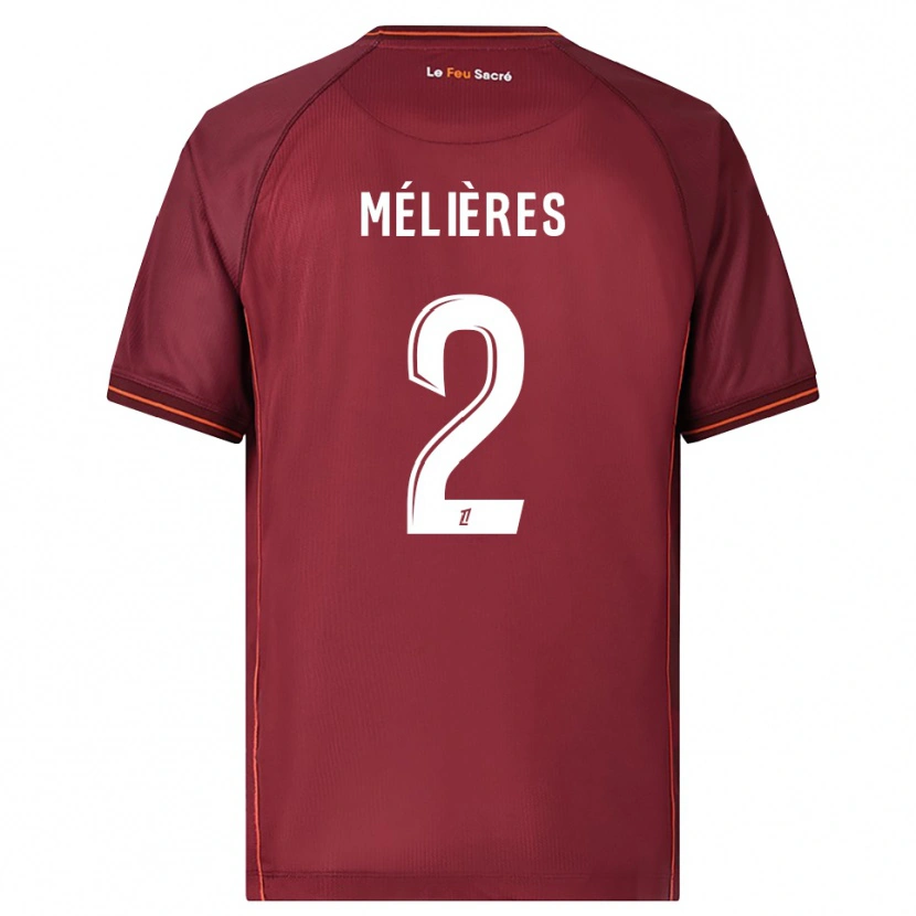 Danxen Herren Cléo Mélières #2 Burgunderrot Weiß Heimtrikot Trikot 2025/26 T-Shirt Österreich