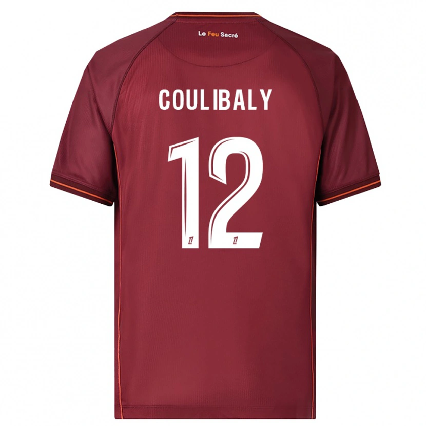 Danxen Herren Kady Coulibaly #12 Burgunderrot Weiß Heimtrikot Trikot 2025/26 T-Shirt Österreich
