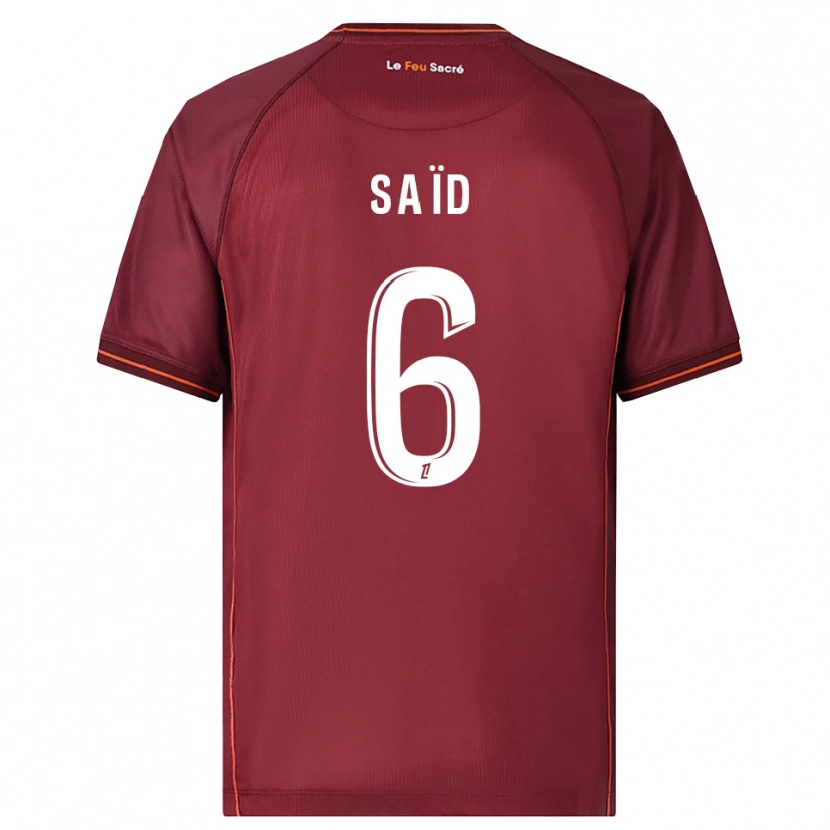 Danxen Herren Maoulida Saïd #6 Burgunderrot Weiß Heimtrikot Trikot 2025/26 T-Shirt Österreich