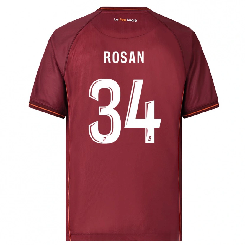 Danxen Herren Kaylia Rosan #34 Burgunderrot Weiß Heimtrikot Trikot 2025/26 T-Shirt Österreich