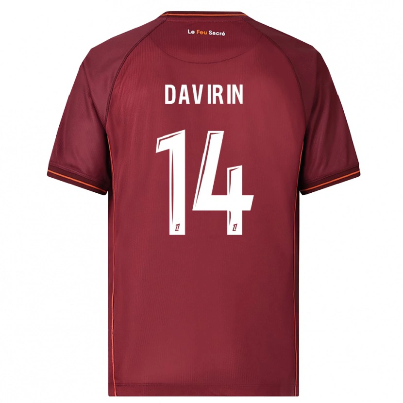 Danxen Herren Pierre-Alexandre Davirin #14 Burgunderrot Weiß Heimtrikot Trikot 2025/26 T-Shirt Österreich