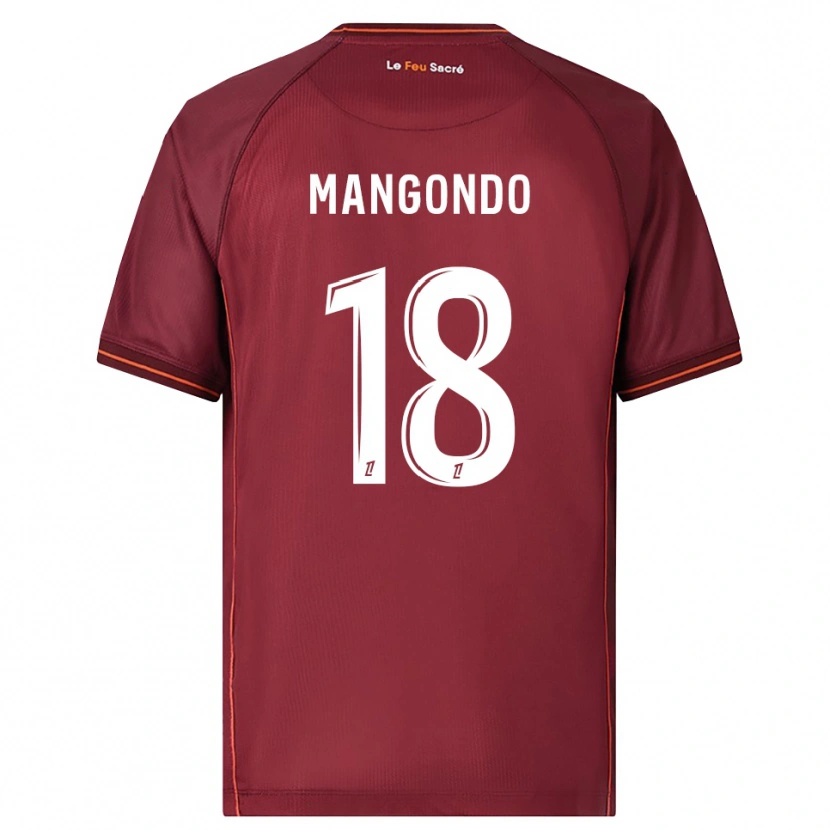 Danxen Herren Joseph Mangondo #18 Burgunderrot Weiß Heimtrikot Trikot 2025/26 T-Shirt Österreich