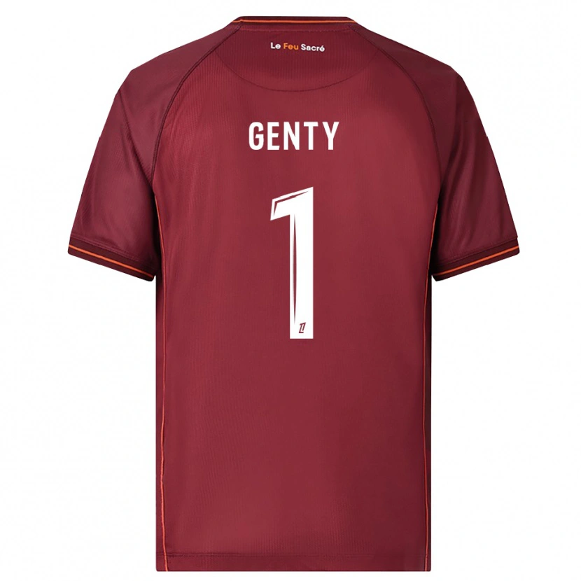 Danxen Herren Julie Genty #1 Burgunderrot Weiß Heimtrikot Trikot 2025/26 T-Shirt Österreich