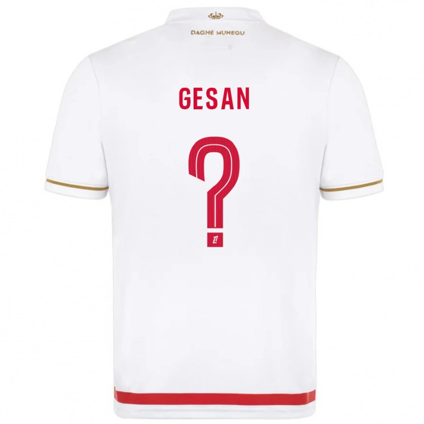 Danxen Herren Yannick Gesan #0 Rot Weiß Heimtrikot Trikot 2025/26 T-Shirt Österreich