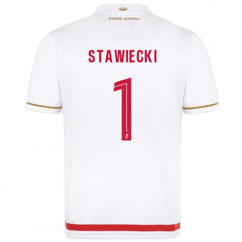 Danxen Herren Jules Stawiecki #1 Rot Weiß Heimtrikot Trikot 2025/26 T-Shirt Österreich